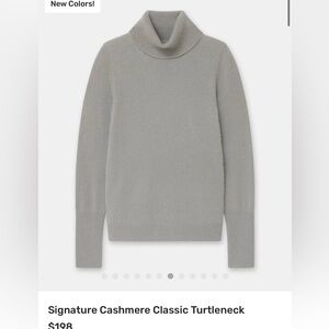 Naadam Signature Cashmere Classic Turtleneck Moss Green Size Large